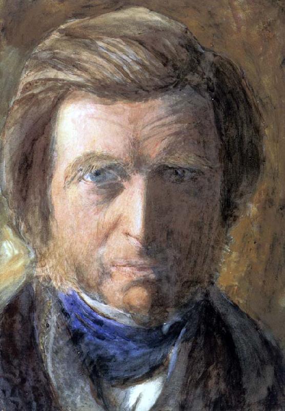 John Ruskin Self-Portrait in a Blue Neckcloth oil painting image